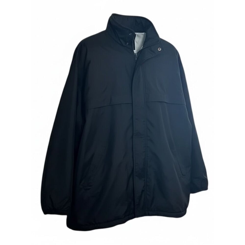 Perry Ellis Lined Full Zip Windbreaker With Hood‎